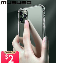 Musubo Роскошный прозрачный чехол для iPhone 11 Pro Max Xs XR X 8 Plus 7 6 Plus 6s, Мягкий противоударный силиконовый защитный чехол 2024 - купить недорого