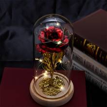 Rose Rose In LED Glass Dome Forever Rose Red Rose Valentine's Day Mother's Day Special Romantic Gift 2024 - buy cheap