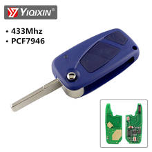 YIQIXIN-llave de coche remota azul plegable, 3 botones, 500 MHz, para Fiat, Punto, Panda, 434, Ducato, Stilo, Fiorino, Qubo, Bravo 2024 - compra barato