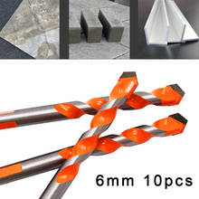 10Pcs 6mm Multifunction Drill Bit Triangle Drill Bit For Ceramic Tile Concrete Brick Glass Wood Punching Hole Saw For Power Tool 2024 - buy cheap