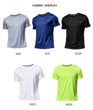 Multicolor Quick Dry Short Sleeve Sport T Shirt Gym Jerseys Fitness Shirt Trainer Running T-Shirt Men's Breathable Sportswear 2024 - buy cheap