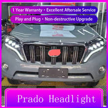 for Toyota Prado 2014-2016 Angeleyes LED Headlight  full LED crystal Headlamp 2024 - buy cheap