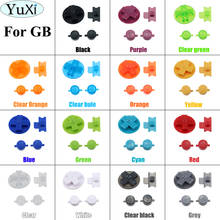 YuXi-Botones de repuesto de plástico para Gameboy, teclas clásicas para GB, DMG, DIY, botones para Gameboy A B, d-pad, púrpura, negro claro 2024 - compra barato