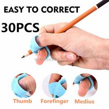30pc Children Writing Pencil Pan Holder Kids Learning Practise Silicone Pen Aid Grip Posture Correction Device for Students 2024 - buy cheap
