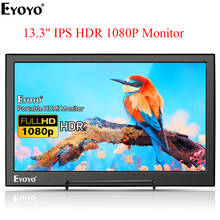 Eyoyo-Monitor de ordenador portátil, pantalla LED LCD IPS de 13,3 pulgadas, 2K, 2560x1440, HDMI, PS3, PS4, Xbo, X360, para Raspberry Pi Wins 7, 8, 10 2024 - compra barato
