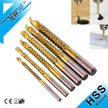 10pc 3-8mm Titanium Coated HSS Hole Saw Drill Bit Electric Drill Metal Wood Hole Grooving Drill Saw Carpenter Woodworking Tool 2024 - buy cheap
