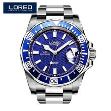 LOREO MIYOTA 8215 Movement Mechanical Watch 200m Dive Stainless Steel Sapphire Automatic Watches Men Top Brand Luxury Clock 9202 2024 - buy cheap