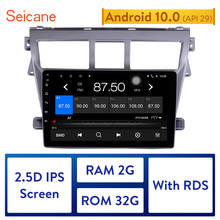 Seicane-reproductor Multimedia con GPS para coche, dispositivo con Android 10,0, compatible con TPMS, DVR, cámara trasera, USB, AUX, WIFI, para Toyota VIOS 2007, 2008, 2009-2012 2024 - compra barato