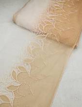 2 Meters 19cm Width 2020 Hot Sale New Skin Embroidered Fabric Lace Trim Wedding Dress Accessories Headwear Headbands DIY 2024 - buy cheap