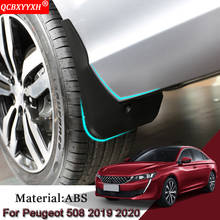 Car Styling ABS Car Mud Flaps Splash Guard Mudguard Mudflaps Fender External Cover Car Accessories Fit For Peugeot 508 2019 2020 2024 - buy cheap
