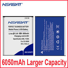 Hsabat bateria de telefone celular integrada 6050mah, para samsung galaxy grand duos, i9128e i9128i i879 2024 - compre barato