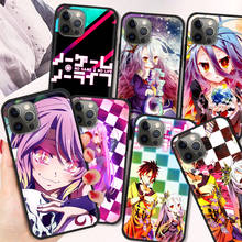 Jogo sem vida anime silicone coque para iphone 11 12 13 pro max caso de luxo para apple xr x xs max 8 7 6s mais macio coque 2024 - compre barato