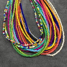 Женское короткое колье-чокер, простое ожерелье из бисера, нитка 16 дюймов, подарочное ожерелье 2024 - купить недорого