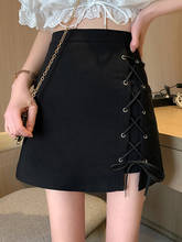 Новая юбка Sannian на осень/зиму 2020, черная юбка на бедрах, юбки средней длины, женские летние Дизайнерские юбки А-силуэта с высокой талией, одежда 2024 - купить недорого