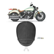 Black Motorcycle Rear Pillion Passenger Covers Seat Cushion Pad For Indian Scout 2015-2020 Sixty 2016-2020 2019 2018 2019 2024 - buy cheap