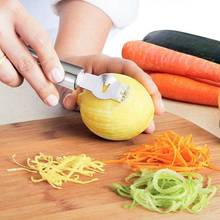 Pelador de verduras de acero inoxidable, herramienta peladora de frutas, rallador de naranja y limón, utensilios de cocina para frutas y verduras 2024 - compra barato