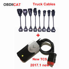 DHL Free! 2017.1 newest NEW TCS Pro bluetooth + Full Set 8pcs Car Cables Truck Cable Professional OBD2 diagnostic-tool Scanner 2024 - buy cheap