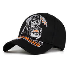 SAMCRO Baseball Cap SOA Sons of Anarchy Skull Embroidery Casual Snapback Hat Fashion High Quality Racing Motorcycle Sport hat 2024 - buy cheap