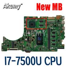 Akemy UX410UQK 8G/I7-7500U 940M (V2G) MainBoard For ASUS UX410UQK UX410UQ UX410U (14 inches) Laptop Motherboard 90NB0DK0-R00040 2024 - buy cheap