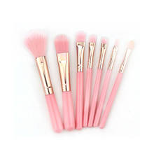 7PCS New Fashion Makeup Brushes Set Pink Foundation Eyebrow Eyeshadow Brush Easy To Use Cosmetic Beauty Tool Pincel Maquiagem 2024 - buy cheap