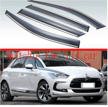 For Citroen DS5 2012 2013 2014+ Plastic Exterior Visor Vent Shades Window Sun Rain Guard Deflector 4pcs 2024 - buy cheap