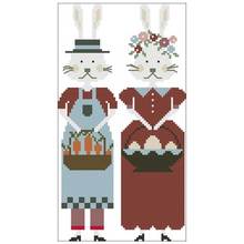 Rabbit couple cartoon patterns counted 11CT 14CT 18CT Cross Stitch Sets DIY wholesale Cross-stitch Kits Embroidery Needlework 2024 - buy cheap
