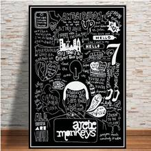 Posters and Prints Arctic Monkeys Music Band Quote Poster Wall Art Picture Canvas Painting For Room Home Interior decoration pai 2024 - buy cheap