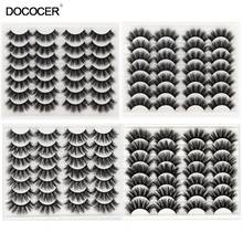 2/4/10/14 Pairs 3D Faux Mink Hair False Eyelashes Wispies Fluffies Drama Eyelashes Natural Long Soft Handmade Crueltyfree 2024 - buy cheap