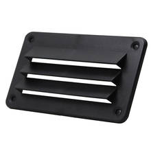 Black Air Vent Grille 140x79mm 5.5"x3.1" Louvred Ventilation Air Vent Cover 2024 - buy cheap