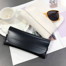 2021 New Fashion Leather Glasses Bag Protective Cover Women Men Portable Sunglasses Case Portable Glasses Accessories 2024 - buy cheap