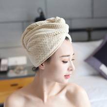 Touca de banho de microfibra, chapéus de toalha para banho para mulheres, secagem rápida de cabelo macio para senhoras, turbante, produtos de banheiro 2024 - compre barato