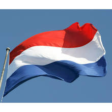 Nederland bandeira 3x5 pés 90x150cm grande poliéster holandês bandeira nacional 100% tecido de poliéster 2024 - compre barato