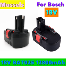 Batería recargable para taladro eléctrico Bosch, herramientas eléctricas de 18V, 12800mAh, BAT025, Ni-MH, GSB 18VE-2, PSR 18VE, BAT026 2024 - compra barato