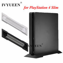 Ivyueen suporte vertical antiderrapante para playstation 4, protetor de console ps4 slim, preto/branco 2024 - compre barato