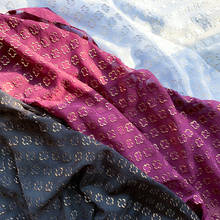 Шифон Клевер Бронзовый жаккардовый вырез цветок тюль ткань DIY модная женская рубашка Hanfu 2024 - купить недорого