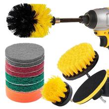 New 12 Piece Drill Brush Scrub Pads Power Scrubber Brush with Extended Long Attachment All Purpose-Cleaner Scrubbing Cordless Dr 2024 - buy cheap