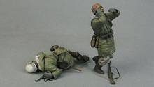 1:35 Scale Die-cast Resin World War II German Tank Soldiers 2 Character Scenes Need To Be Assembled And Colored By Themselves 2024 - buy cheap