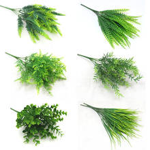 Искусственные растения, персидская имитация травы, папоротник, 7 вилок, пластиковые цветы, растения 2024 - купить недорого