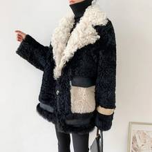Hstar Women 2022 Autumn Winter Fashion Lamb Wool Faux Fur Coat Female Thick Warm Soft Fake Fur Jacket Overcoat Casual Outerwear 2024 - buy cheap