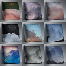 Mountain Double Sides Pillowcase Pillow Cover Landscape Cushion Cover for Sofa Home Decoration Pillowcase 45x45cm 2024 - buy cheap