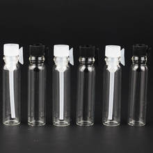 Mini frascos de vidrio vacíos para Perfume, botella de prueba de tubo de fragancia líquida para laboratorio, 1ml/2ml/3ml, 100 Uds. 2024 - compra barato