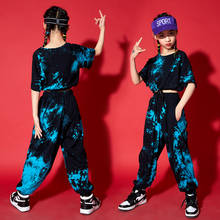 Children'S Day Jazz Street Dance Wear Fashion Hip Hop Dance Costumes For Kids Summer Girls Short Sleeved Hiphop Outfits DQS7060 2024 - buy cheap