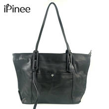 Ipinee bolsas de couro 2020 genuíno, bolsa feminina de ombro com grande capacidade, nova moda 100% 2024 - compre barato