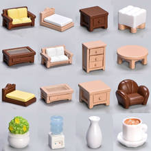 Pretend Play Toy Sofa Bed Cat Desk Furniture 1:12 Dollhouse Kitchen Living Room Drinking Fountains Dollhouse Miniature Toy Doll 2024 - buy cheap