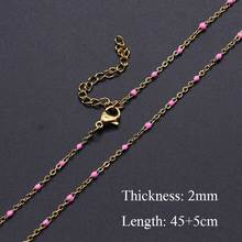 5pcs/lot Stainless Steel Enamel ball Basic Necklaces Wholesale Jewelry Making Charms Top Quality Bracelet Making Charms 2024 - buy cheap