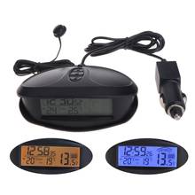 Digital Car In & Outdoor Thermometer Voltmeter Time Clock Alarm Backlight EC98 2024 - buy cheap
