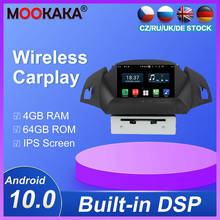 CARPLAY-reproductor Multimedia con Android 10,0 para Ford KUGA, autorradio estéreo con grabadora, 64gb, PX5/PX6, para Ford KUGA 2013-2018 2024 - compra barato