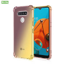 Caso à prova de choque capa para lg k51 k50 k50s k40s silicone gradiente capa macia para lg k31 k41s k51s k61 stylo 5 stylo 6 v60 thinq 2024 - compre barato