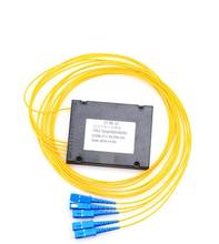 Free Shippping 1X4 SC /UPC Fiber Optic FTTH Splitter FBT Optical Coupler 1:4 SC UPC Singlemode simplex PLC optical splitter 2024 - buy cheap