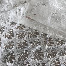 140*100cm white Wedding bridal Dress Applique DIY Bridal Headdress scarf veil Embroidered Lace Fabric Patch curtain cover 2024 - buy cheap